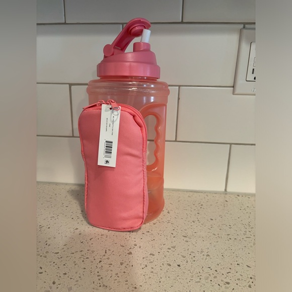 Waterbottle with pocket and straw. Count down all day lines! - Picture 4 of 4